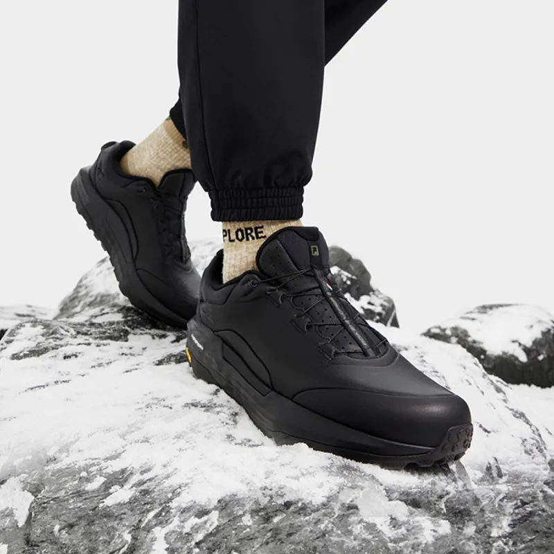 FILA BOA EXPLORER 2 Slip Resistant Low Top Running Shoes Men's Black-3