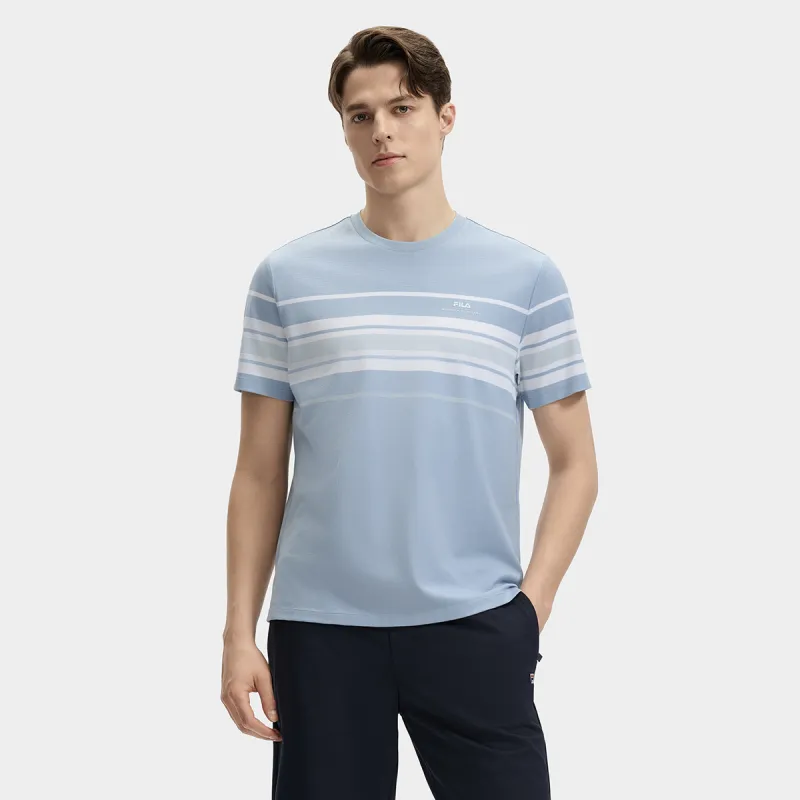 FILA T Shirts Men Bamboo Prosperity Blue-2