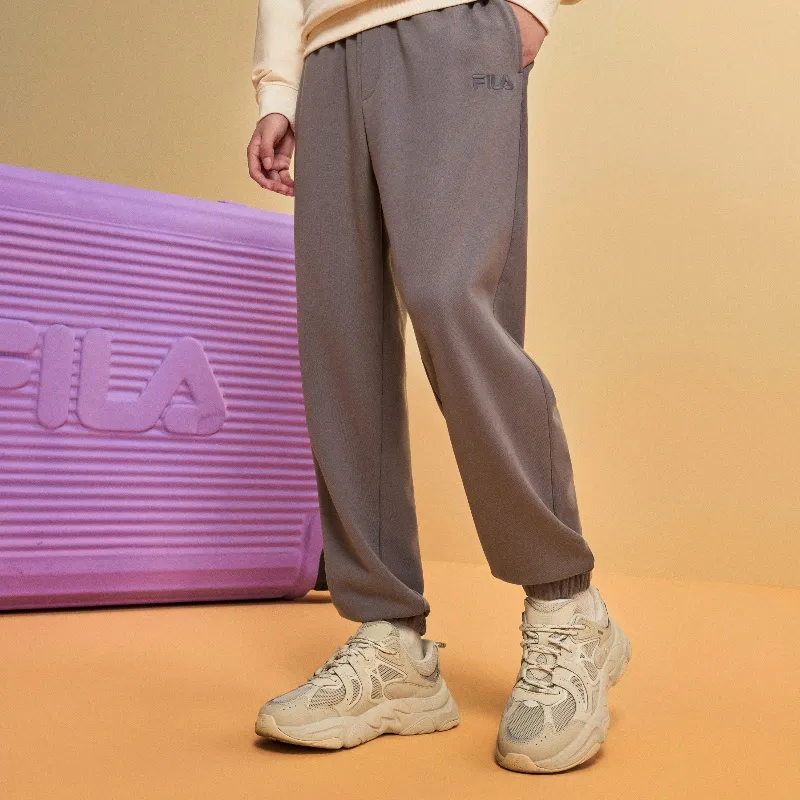 FILA Knitted Sweatpants Men Cloudy Dora Gray-2
