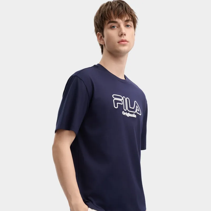 FILA T Shirts Men Secret Mirror Blue-5