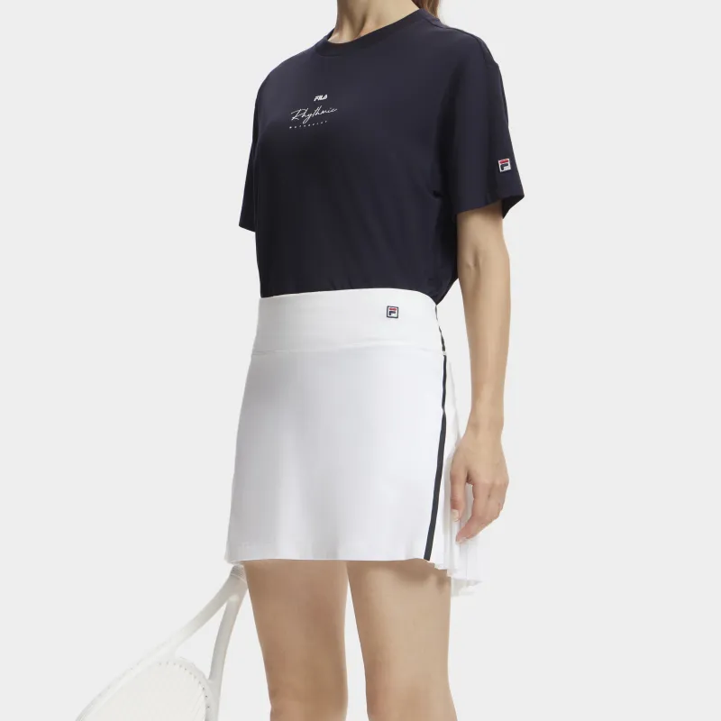 FILA SS24 Casual Short Skirts Women's Bright White-4