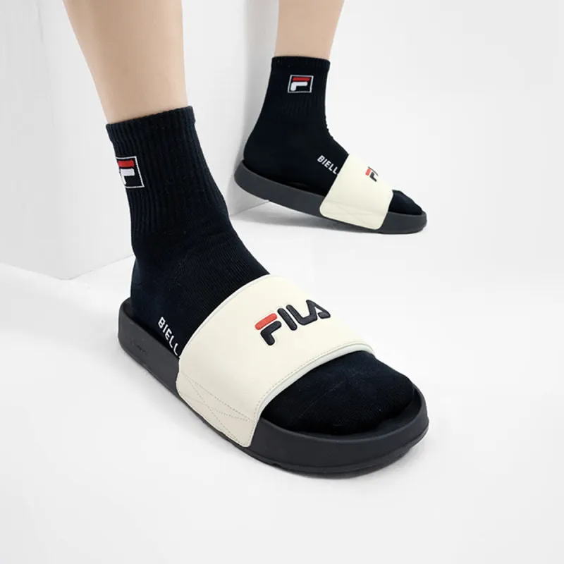 FILA DRIFTER Slip Resistant Abrasion Resistant Slide Slippers Men's Antique White-7