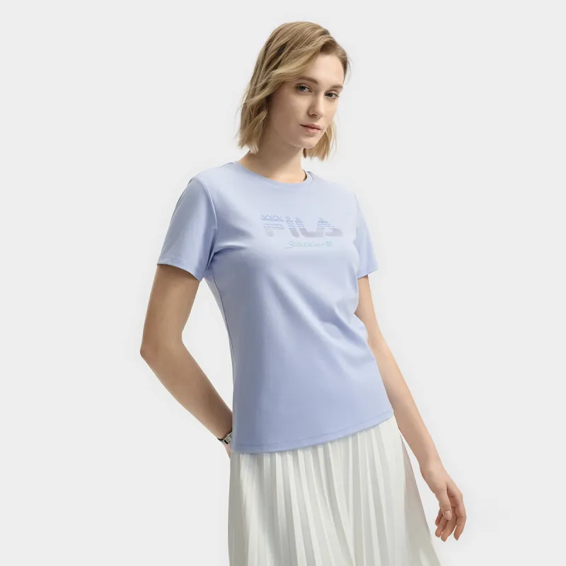 FILA T Shirt Women's Brunson Blue-3