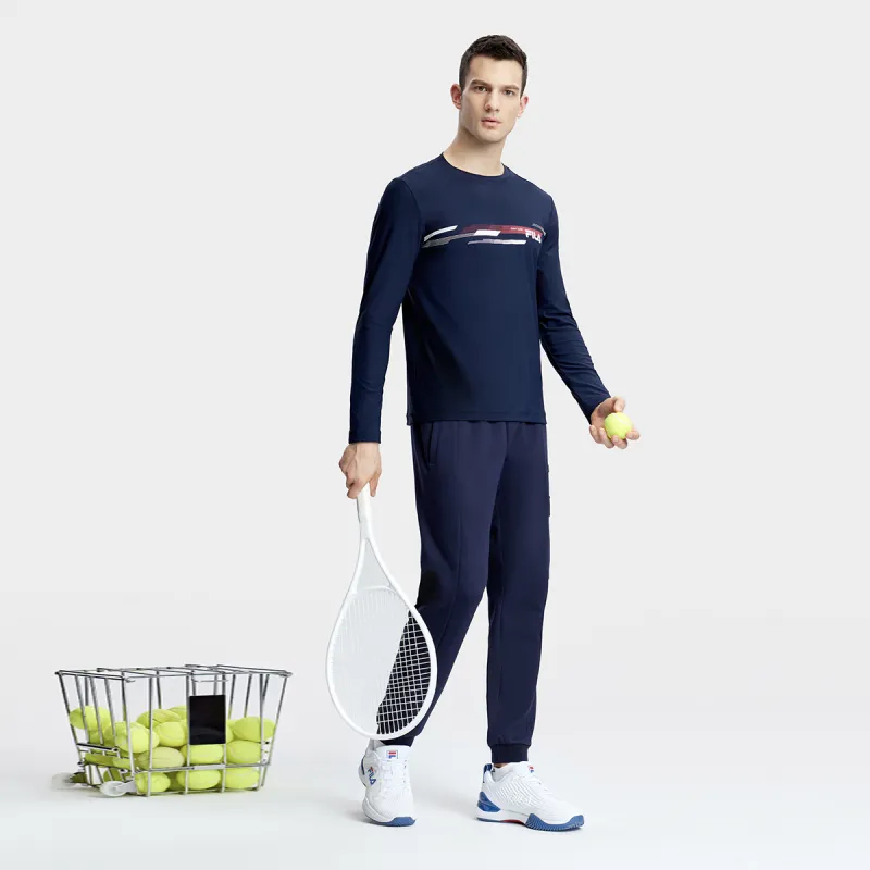 FILA Set in Sleeve T Shirt Unisex Legend Blue-3