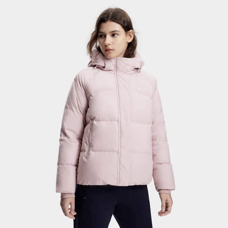 FILA Down Jacket Women's Light Purple Red-2