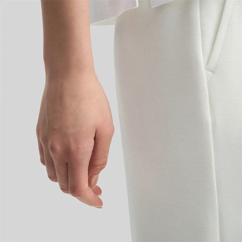 FILA Knitted Sweatpants Women's Cream White-4