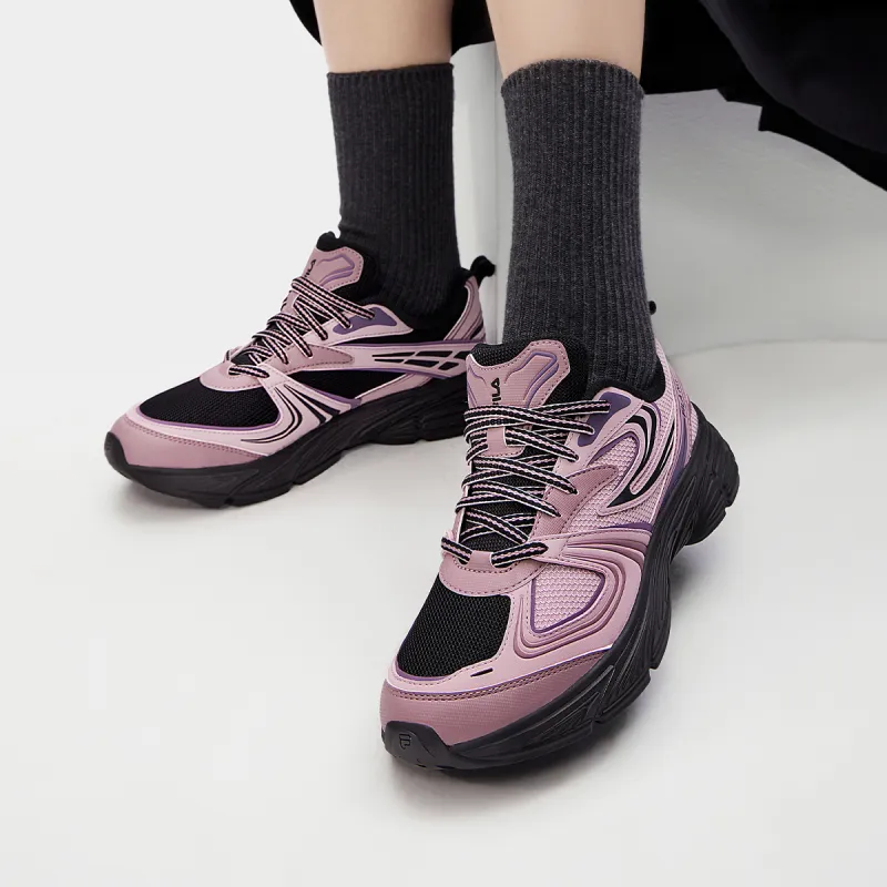 FILA Low Top Casual Shoes Women's Breeze Purple/Red Brown Rose-4