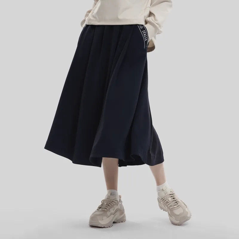 FILA Casual Long Skirt Women's Navy Blue-4