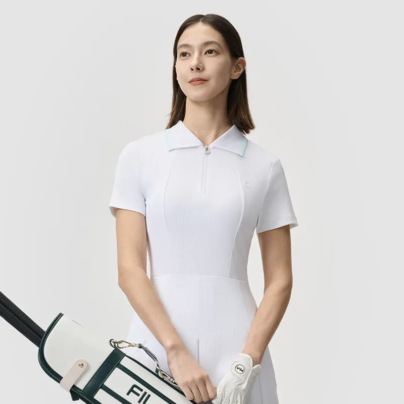 FILA Golf Series Short Sleeved Dress Women's Jade White WT-4