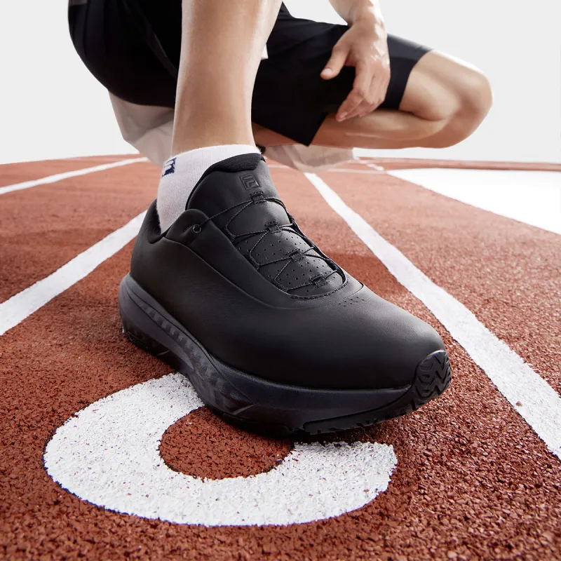 FILA ENERGY 2 Anti-Slip Wear-Resistant Moisture-Wicking Low-Top Casual Running Shoes Men's Steed Black-4