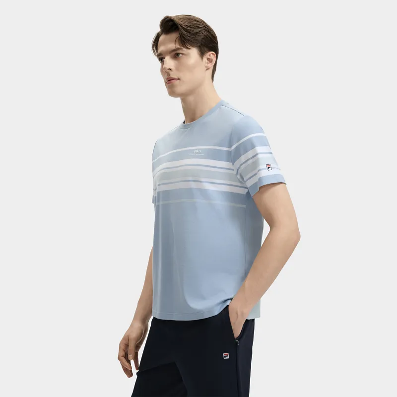 FILA T Shirts Men Bamboo Prosperity Blue-4