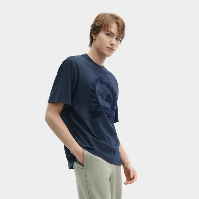 FILA T Shirts Men Navy-2