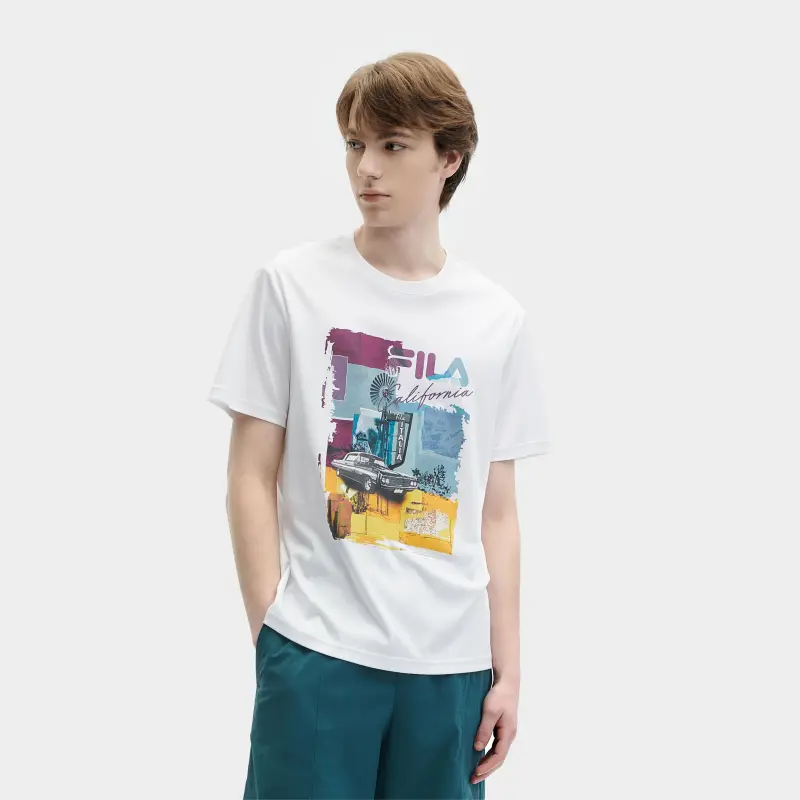 FILA SS24 T Shirt Men's Standard White-2