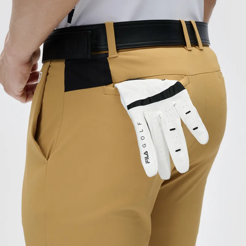 FILA Casual Pants Men Yellow Brown-6
