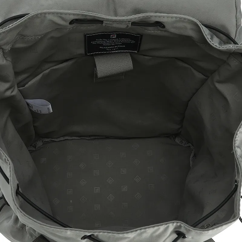 FILA ORIGINALE Fabric Backpack Unisex Algae Gray Green-3