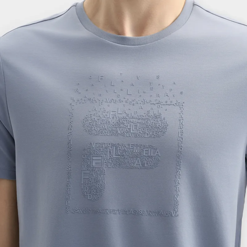 FILA T Shirt Men's Polar Ice Blue-6