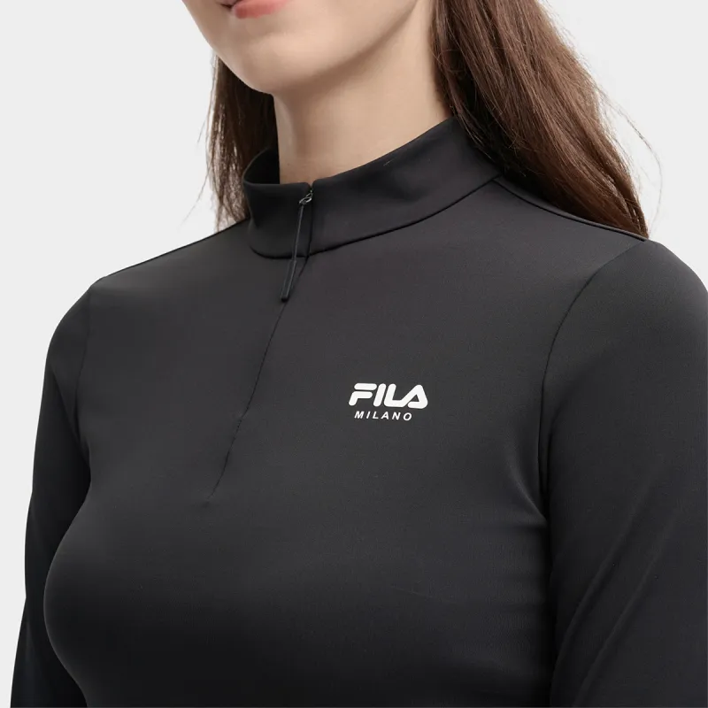 FILA MILANO Italian Luxury Sports Collection Knitwear Women's Jet Black-2