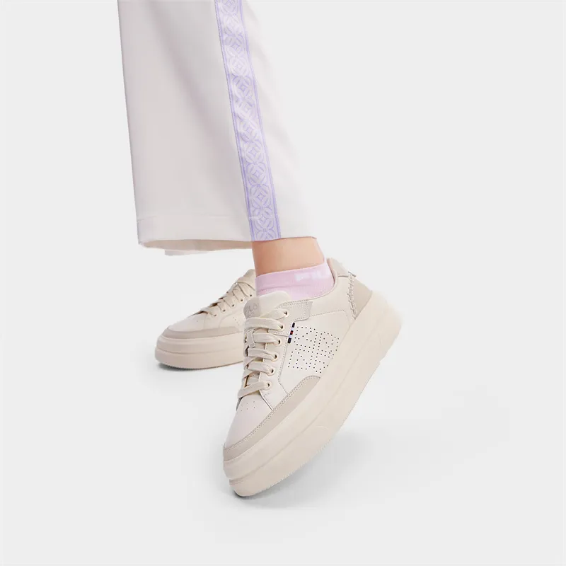 FILA VICTORIA Skateboard Shoes Women's Antique White Color-5