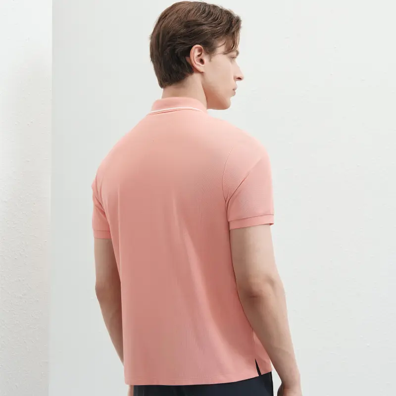 FILA Polo Shirt Men's Light Orange Pink-5