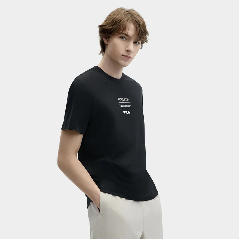 FILA T Shirts Men Jet Black-2