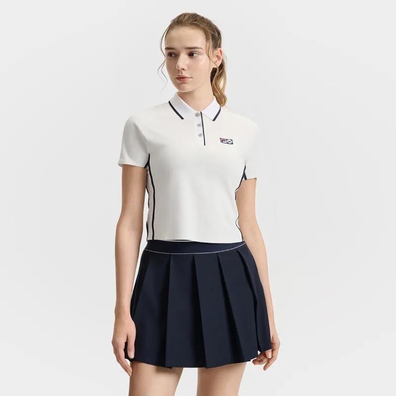 FILA Polo Shirt Women's Jade White-3