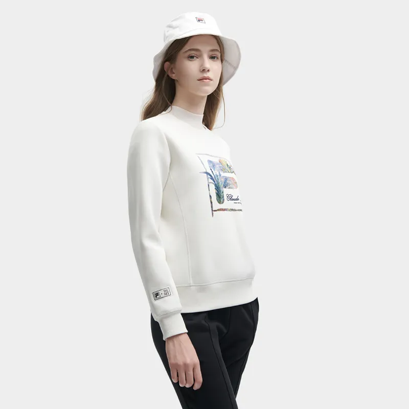 FILA Sweatshirt Women's Porcelain White-5