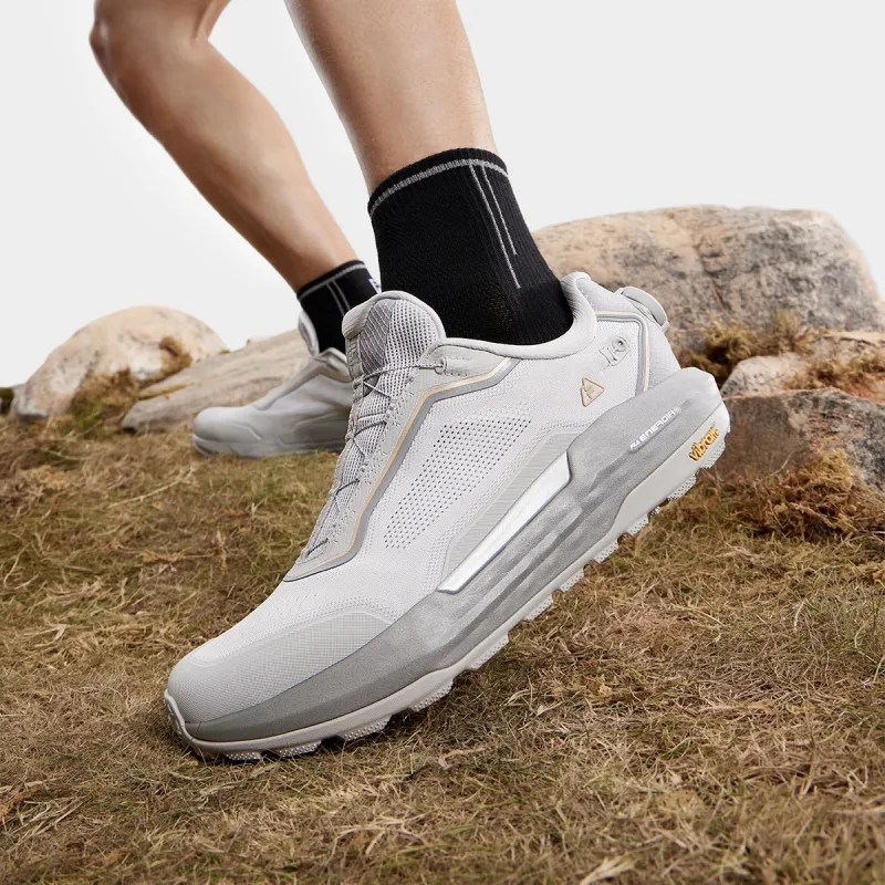 FILA BOA EXPLORER 2 Slip Resistant Breathable Low Top Outdoor Shoes Men's Lunar Rock Gray-4
