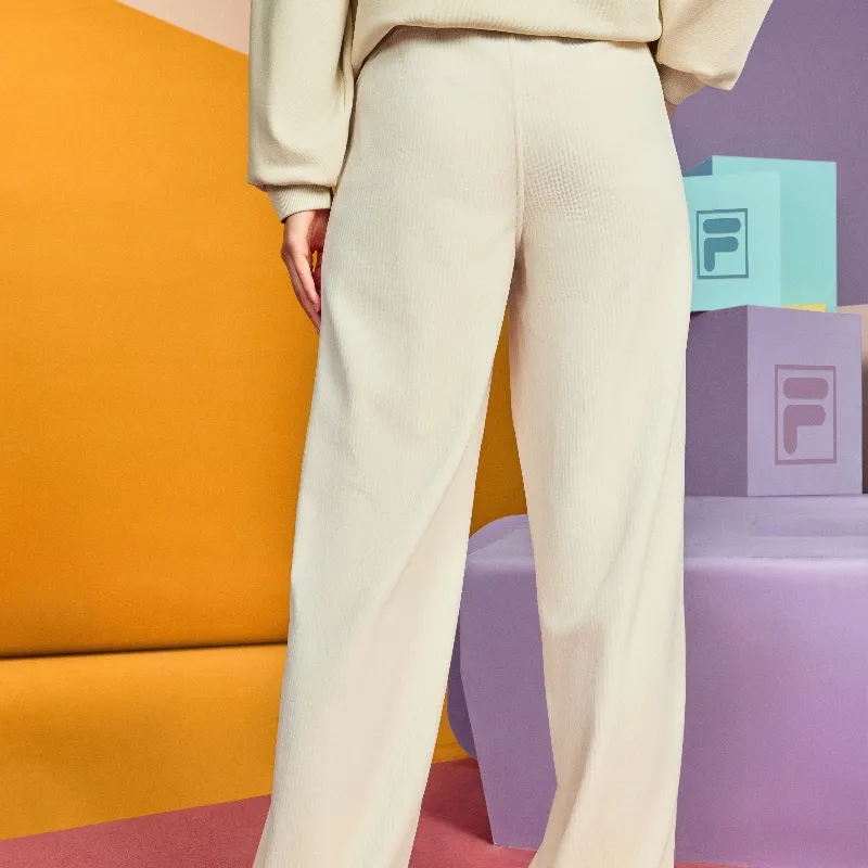 FILA Knitted Sweatpants Women's Almond Khaki-5