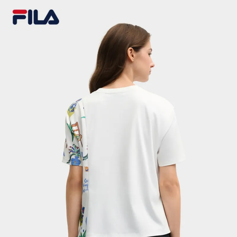 FILA Lifestyle T Shirt Women's Cloud White-3