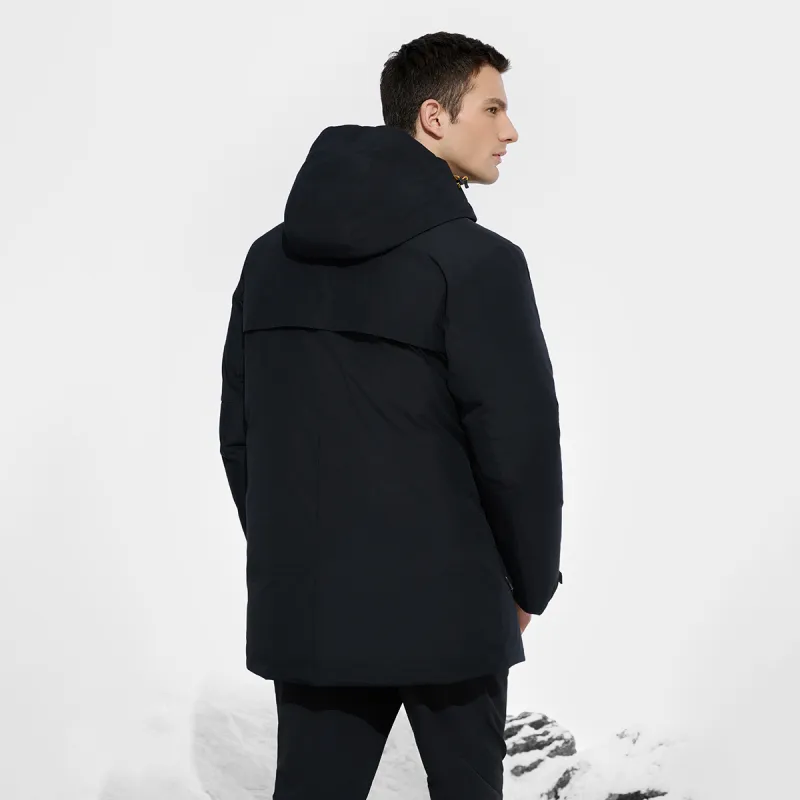 FILA Down Jacket Men's Pitch Black-4