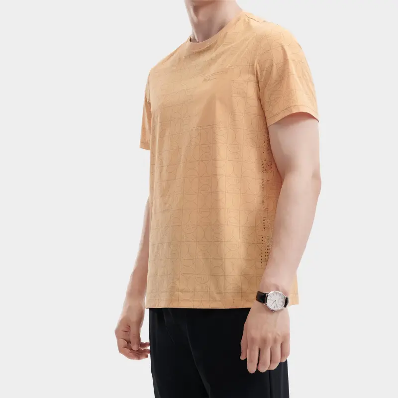 FILA T Shirts Men Flesh Pink Orange-4