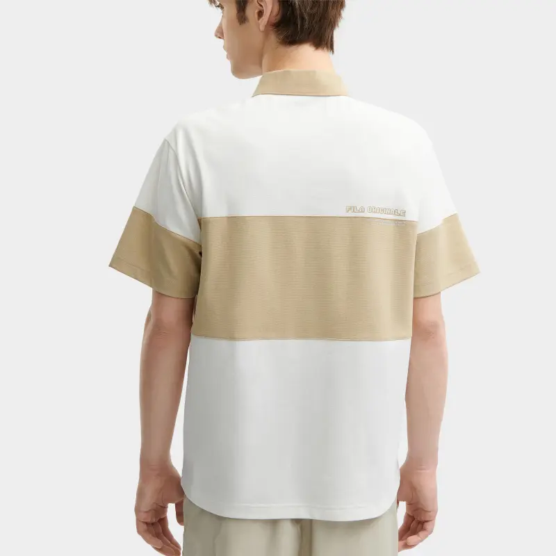 FILA ORIGINALE Polo Shirt Men's Cloud White-5