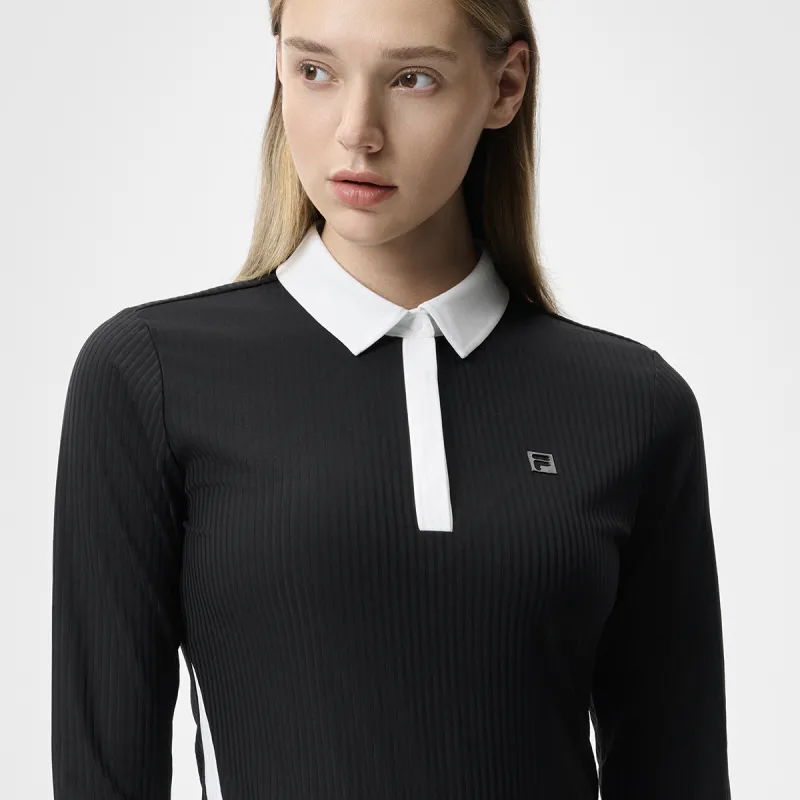 FILA Golf Series Polo Shirt Women's Pitch Black-5