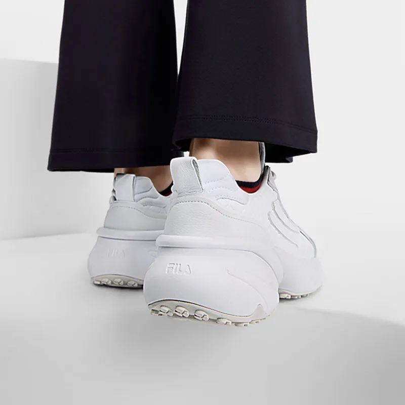 FILA Anti Slip Wear Resistant Low Top Casual Shoes Women's FILA White-5