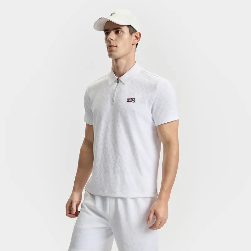 FILA Athletics Tennis Polo Shirt Men's Jade White WT-4