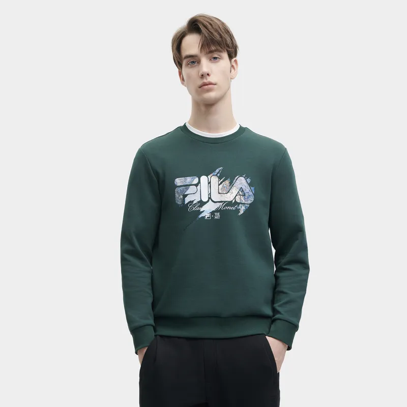 FILA Sweatshirt Men's Deep Bamboo Green-2