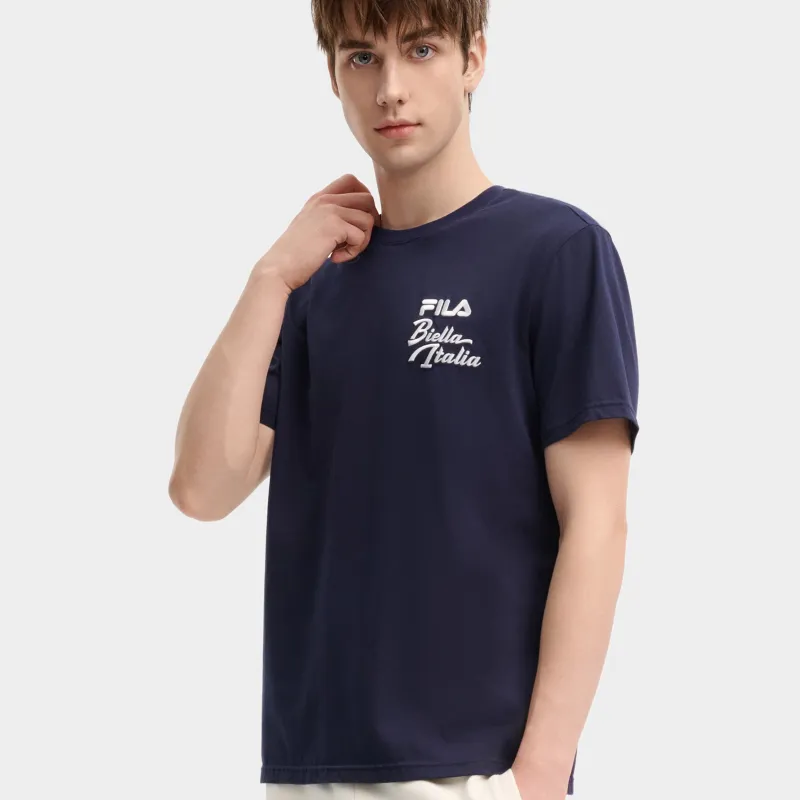 FILA T Shirts Men Secret Mirror Blue-2