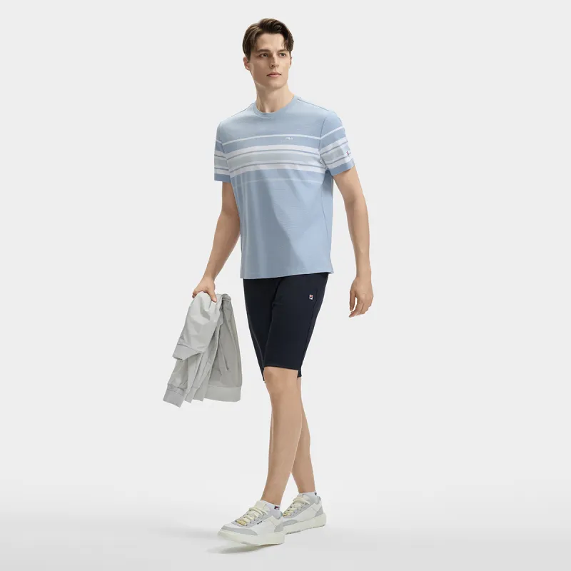 FILA T Shirts Men Bamboo Prosperity Blue-5