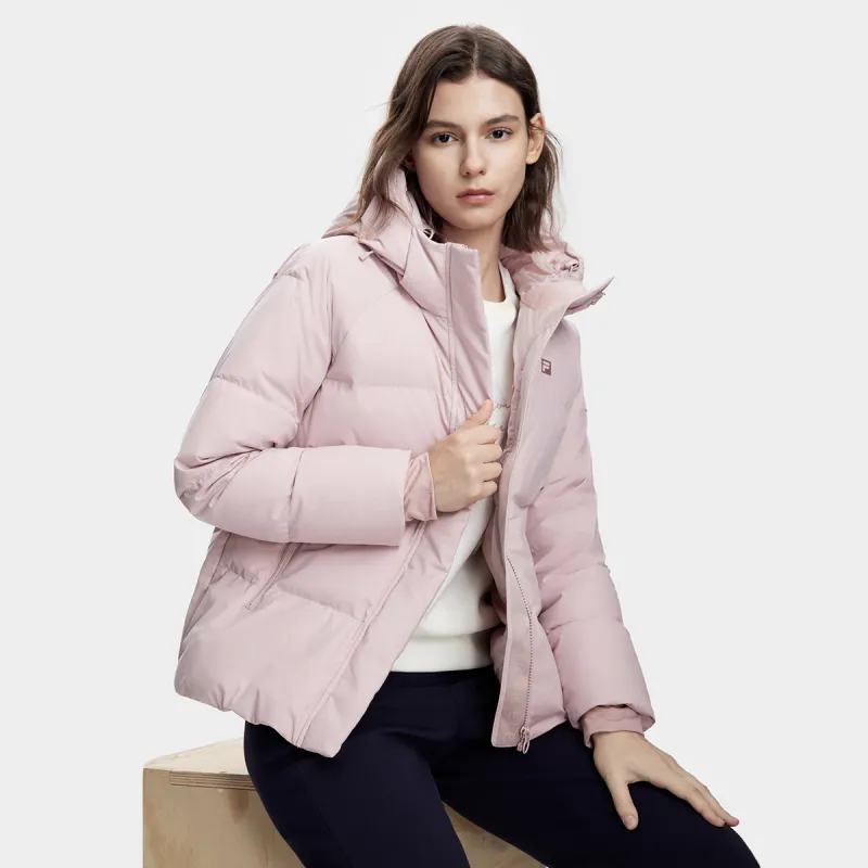 FILA Down Jacket Women's Light Purple Red-5