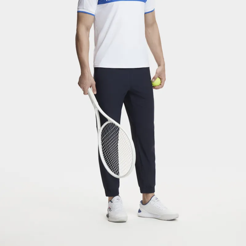 FILA Knitted Sweatpants Men RD Royal Blue-4