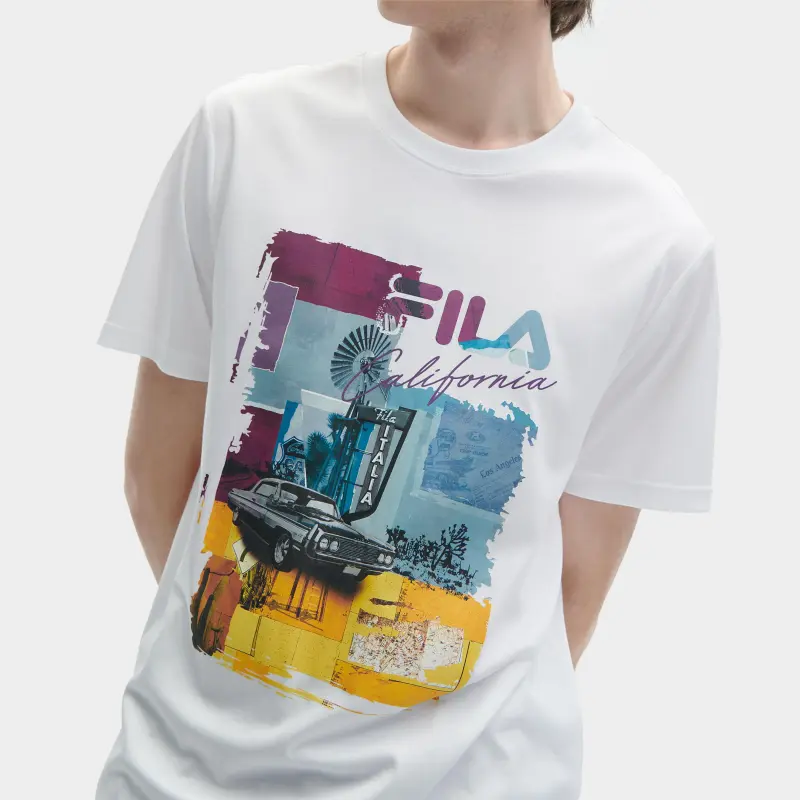 FILA SS24 T Shirt Men's Standard White-4