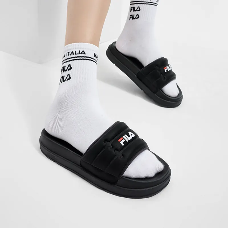 FILA DRIFTER Slide Slippers Women's Pitch Black-5