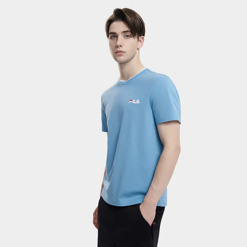 FILA T Shirt Men's Sea Deep Blue-4