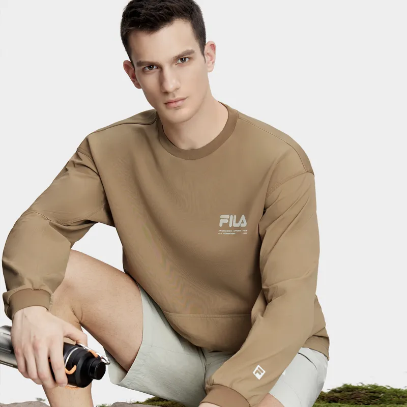 FILA Sweatshirt Unisex Sandalwood Chestnut Brown-3