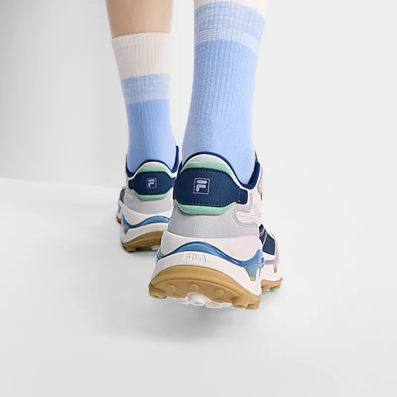 FILA KM2 PO Slip Resistant Casual Shoes Women's Milk White Lunar Rock Gray-9