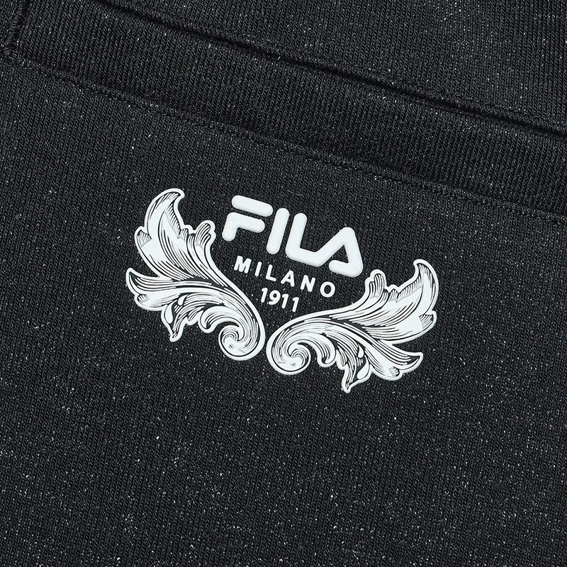 FILA MILANO Italian Luxury Sports Collection Knitted Sweatpants Women's Jet Black-4