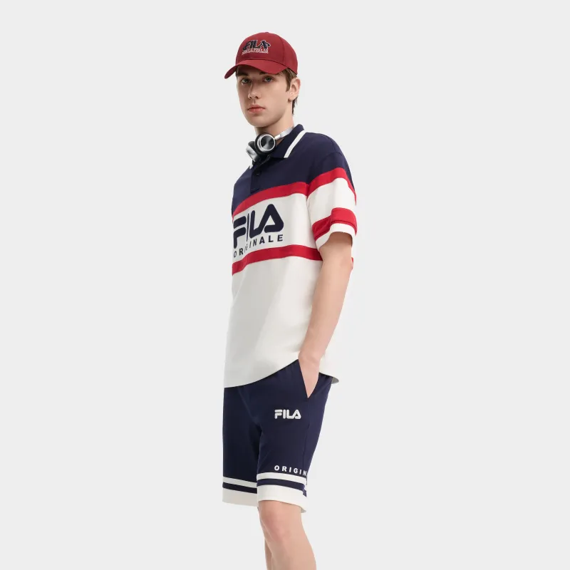 FILA Polo Shirt Men's Cloud White-2