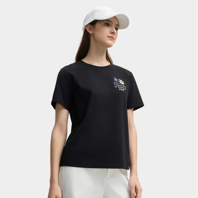 FILA Lifestyle T Shirt Women's Jet Black-4