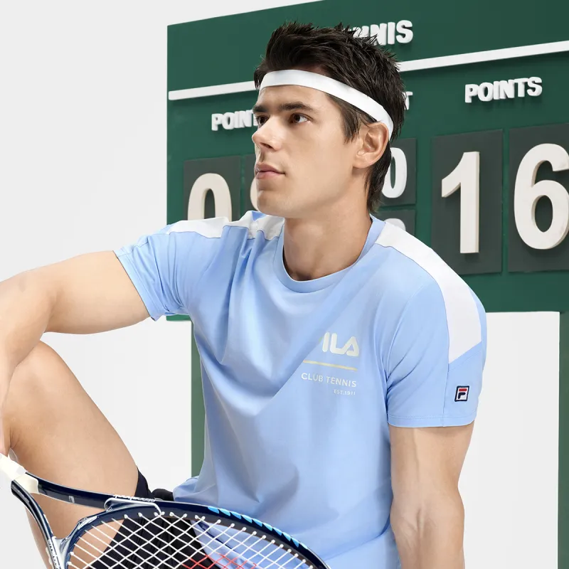 FILA T Shirts Men Bell Blue-5