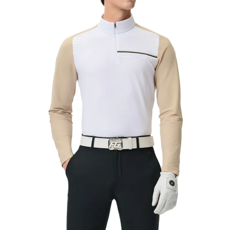 FILA Golf Series T Shirt Men's Jade White-3